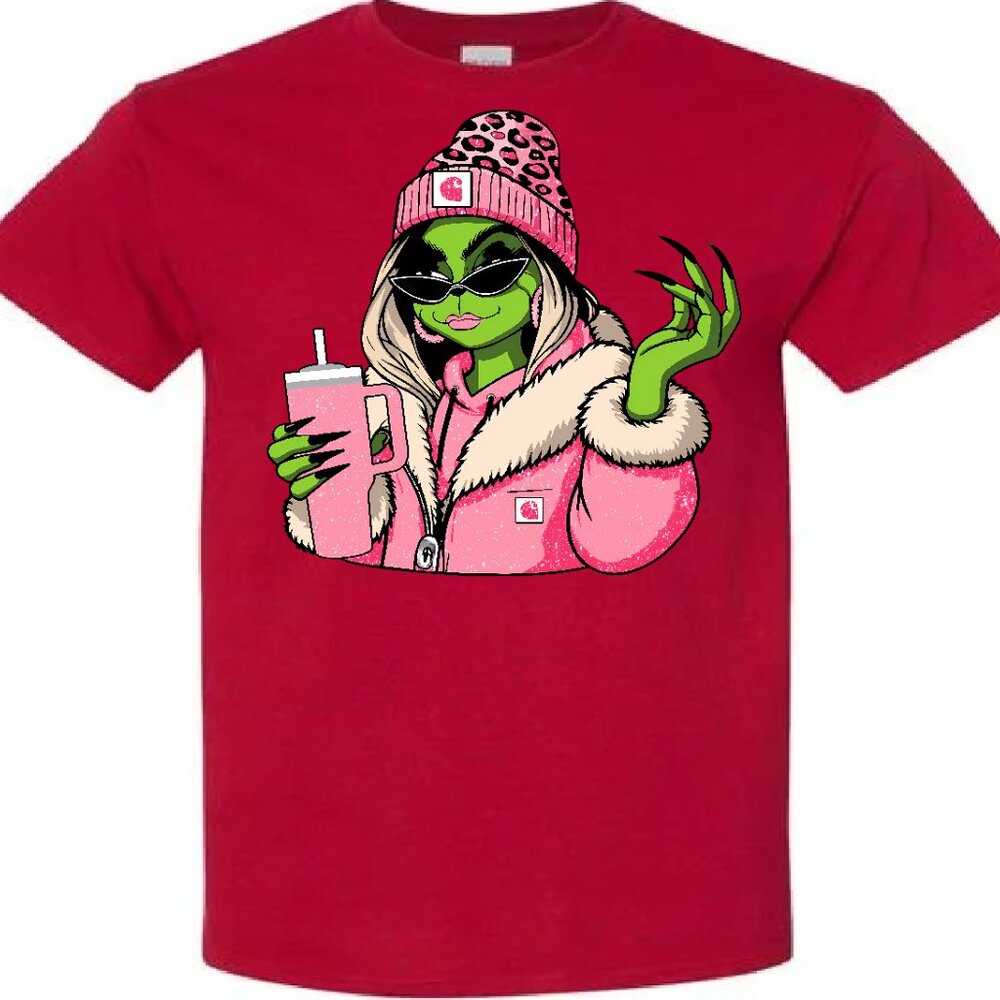 Grinchy Green Girl Graphic Tees - Picture 3 of 5